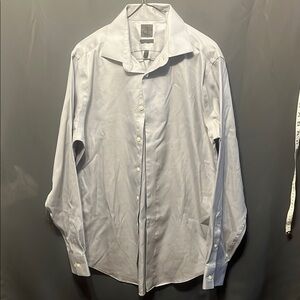 Calvin Klein Blue Dress Shirt Formal Wear Size 16